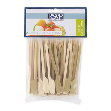 Rsvp International Bamboo Picks 3-.5In - 50Ct, 50PK BOO-A3